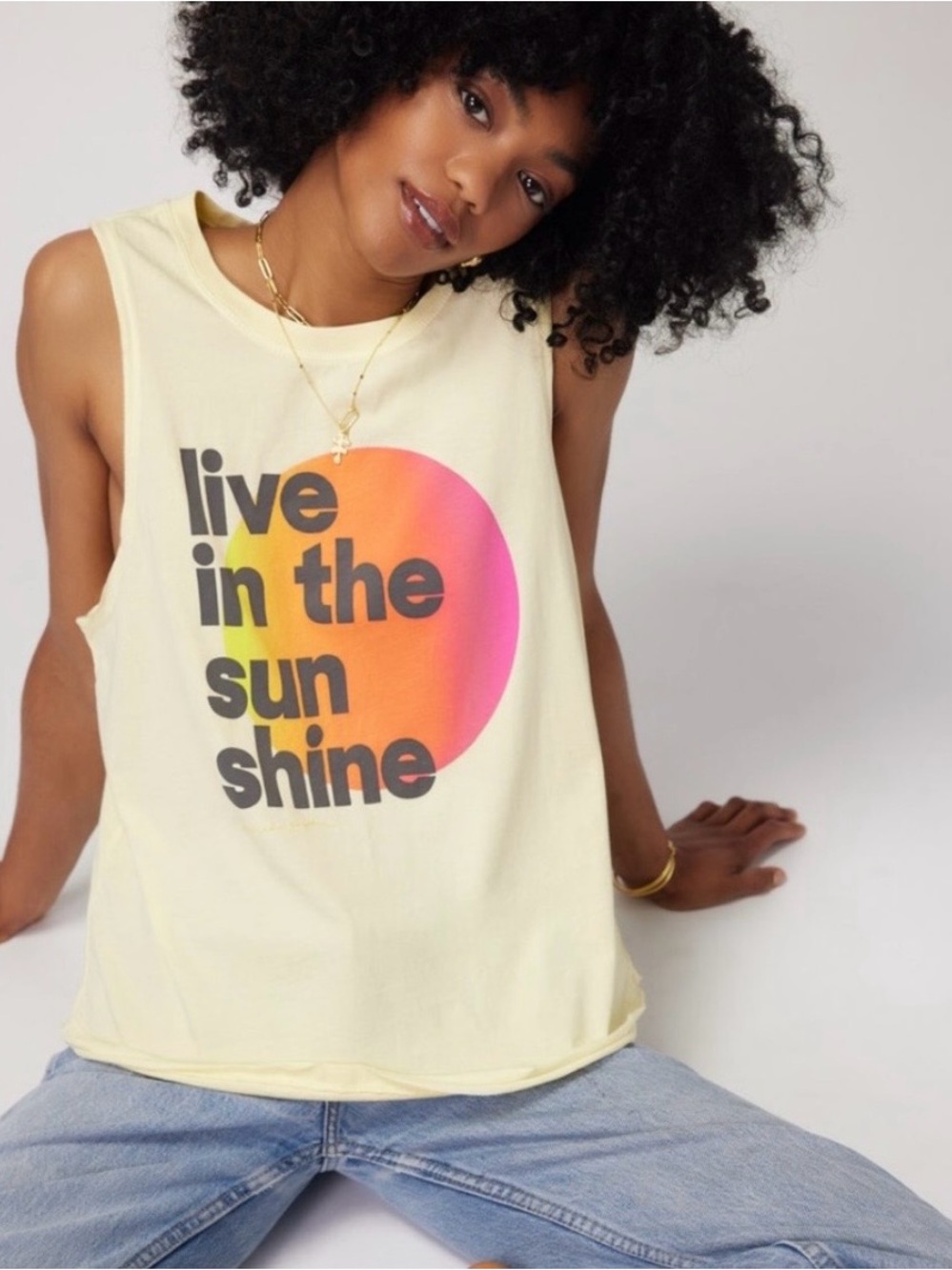 Spiritual Gangster Live in the sunshine tank size M #225 inventory